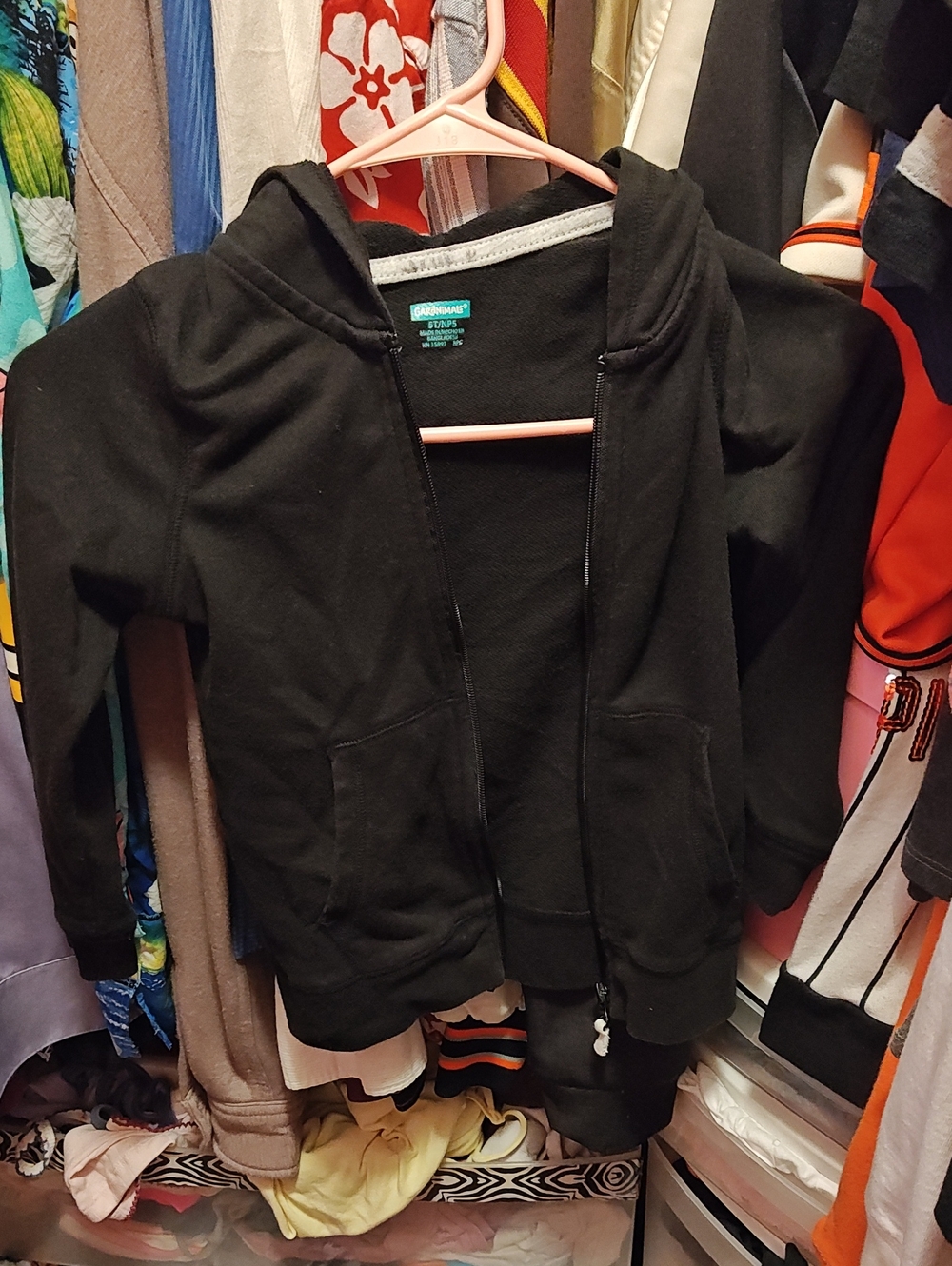 Garanimals Black Kids Zip-Up Hoodie